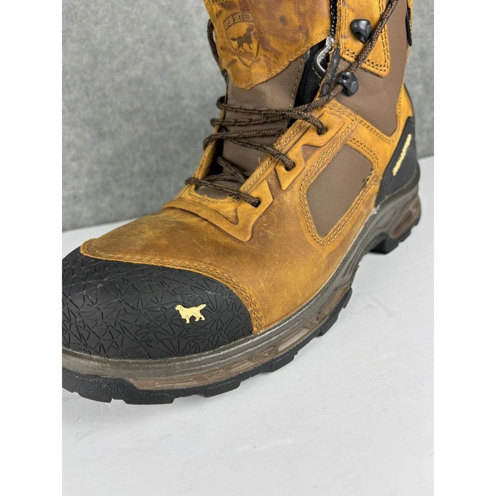 Irish Setter Kasota 83636 Waterproof Side Zip Work Boots 11 Brown